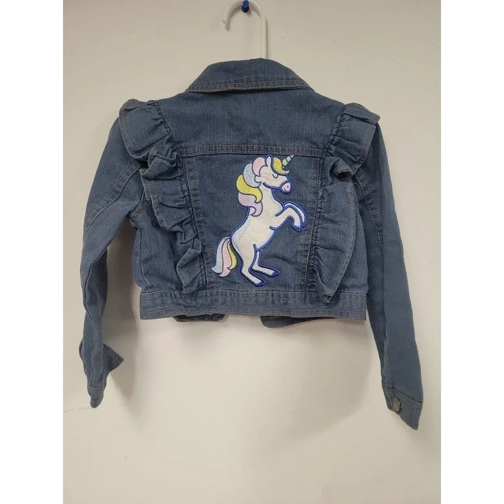 Unicorn Denim Jean Jacket Size 4